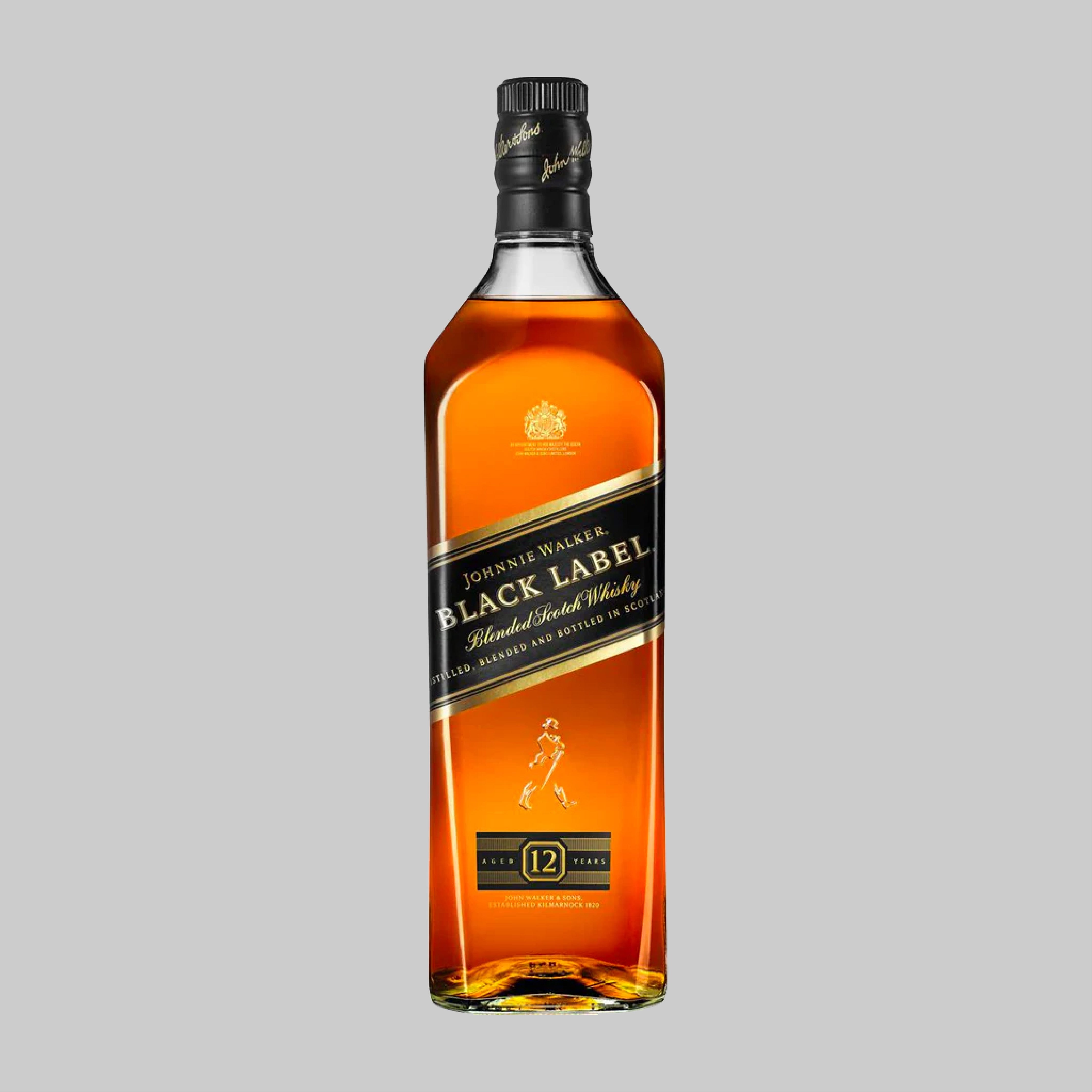Johnnie Walker Black Label 12 Years Old Blended Scotch Whisky 1000ml 40.0% - Time2Drink